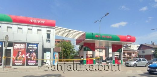 Tuča u Banjaluci: Policija i žuta traka oko benzinske pumpe u Obilićevu