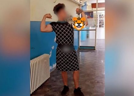 Škola u Srbiji zabranila dolazak u šortsu, pa učenik došao u haljini (VIDEO)