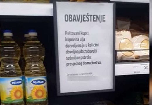 Kažnjeni marketi koji su ograničavali prodaju brašna i ulja u Srpskoj