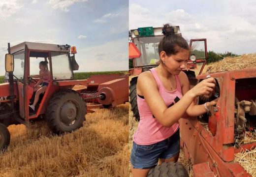 Dragana (17) raspuste provodi u selu i na njivi