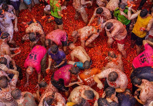 Bitka paradajzom na festivalu Tomatina