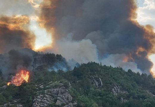 Helikopteri iz Srbije stigli u Trebinje: Vatra se približila kućama u selu Vučja