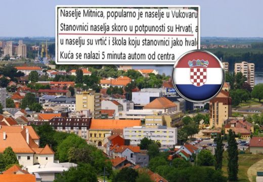 Bizaran oglas za kuću u Vukovaru: Cena je viša jer u kvartu žive samo Hrvati