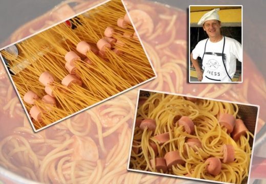 Nedjeljni ručak uz našeg fotoreportera: Špagete sa viršlama, jednostavan i brz ručak