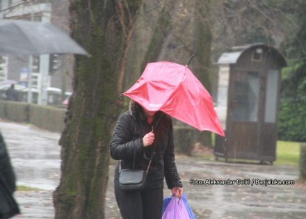 Upozorenje na olujni vjetar i obilnije padavine u narednim danima