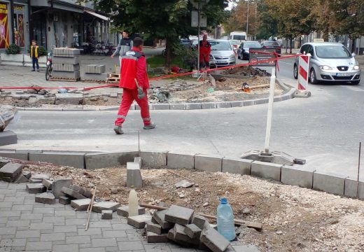 U toku radovi na raskrsnici Majevičke i Njegoševe ulice u Bijeljini