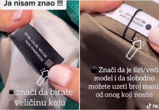 Ovi znakovi na etiketama određuju koju veličinu odjeće trebate kupiti: Da li ste znali? (VIDEO)