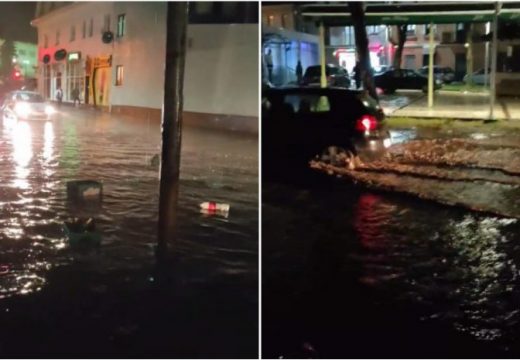 Poplave u Gacku, glavna saobraćajnica pod vodom (VIDEO)