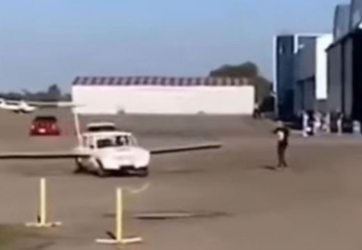 Od automobila pokušao da “napravi avion”, pa završio neslavno (VIDEO)