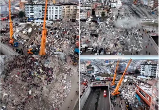 Snimci iz vazduha nakon zemljotresa u Turskoj