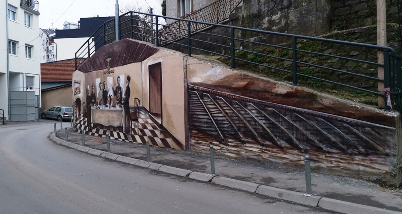 Zvornik:Završen mural u okviru projekta “Tematska staza stopama kralja Aleksandra Prvog Karađorđevića”
