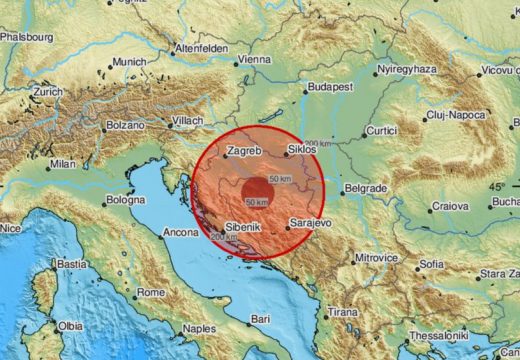 Zemljotres pogodio BiH: Treslo se kod Banje Luke