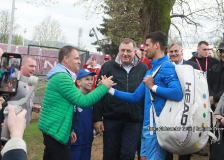 Đoković stigao u teniski kompleks u Banjaluci (Foto)