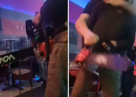 Sa motorkom upao u noćni klub, uslijedio okršaj sa obezbjeđenjem (Video)