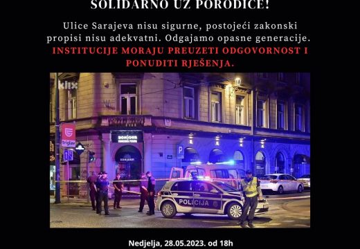Danas okupljanje građana nakon ubistva ljekarke Azre Spahić u Sarajevu
