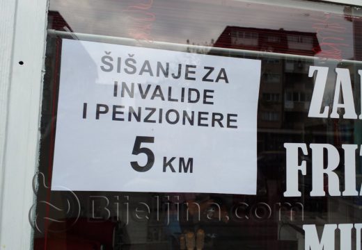 Bijeljina: Za penzionere i invalide šišanje  samo 5 KM