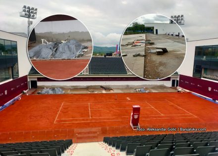 Evo kako danas izgleda arena nakon turnira “Srpska open” (Foto/Video)