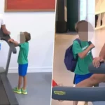 Novak se sa sinom zagrijavao za meč
