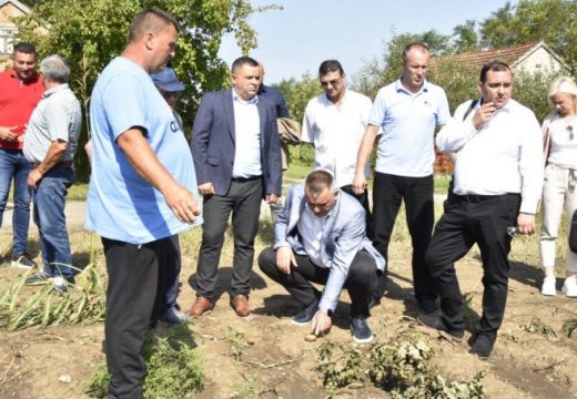 Minić: Vlada će donijeti konkretne mjere u vezi sa štetom od nevremena (FOTO)