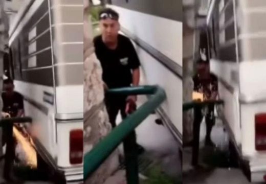 Turista uzeo brusilicu i izrezao rukohvat da prođe ulicom (VIDEO)