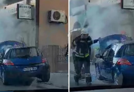 Automobil se zapalio tokom vožnje (VIDEO)