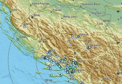 Jak zemljotres pogodio Hercegovinu