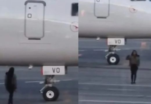 Žena zakasnila na let: Trčala po pisti kako bi zaustavila avion (Video)