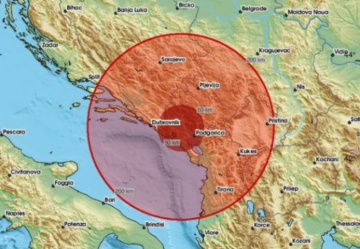 Epicentar 16km od Nikšića: Jak zemljotres pogodio Crnu Goru
