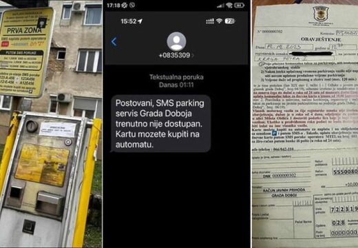 Oglasila se na društvenim mrežama: Dobojka dobila kaznu za parking iako ga nije mogla platiti ni SMS-om ni na automatu