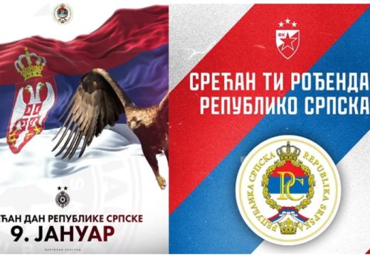 Fudbalski klubovi: Partizan i Zvezda čestitali Srpskoj 9. januar!