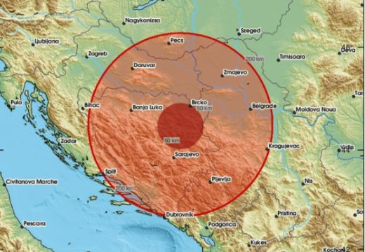 Zemljotres pogodio BiH: Treslo se u Tuzli i okolnim mjestima