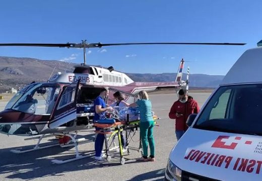 I ljekari UKC RS: Helikopterski servis Srpske transportovao bebu iz Mostara za Beograd