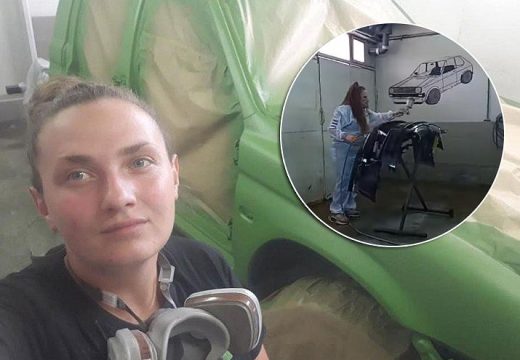 Mrkonjičanka pomjera granice: Jelena jedina auto-limarka u svom kraju (Video)