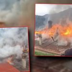 Požar u manastiru na Svetoj Gori: Vatra progutala dio velike svetinje (Video)