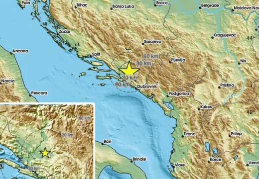 Zemljotres u BiH: Treslo se tlo kod Mostara