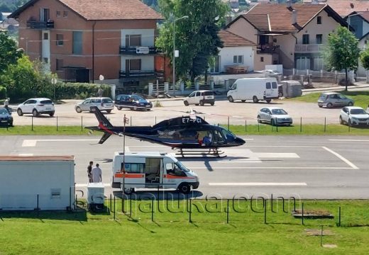 Medicinski transport: Helikopterom hitno prebačen iz bolnice u Bijeljini u UKC RS