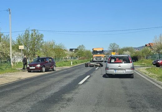 Težak udes u Kozarcu kod Prijedora: Teško povrijeđen motociklista