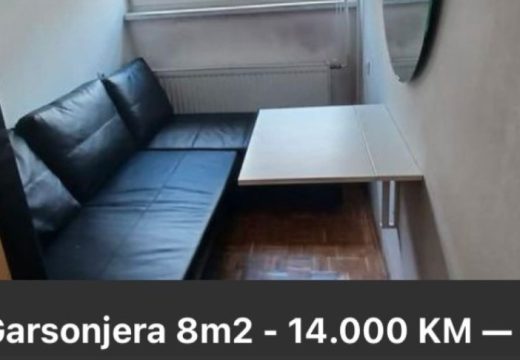 Zanimljiv oglas osvanuo u Doboju: Garsonjera od osam kvadrata prodata za tri sata (Video)