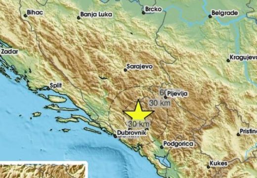 Osjetio se u Hercegovini: Novi potres u Crnoj Gori, na oko 25 kilometara od Gacka