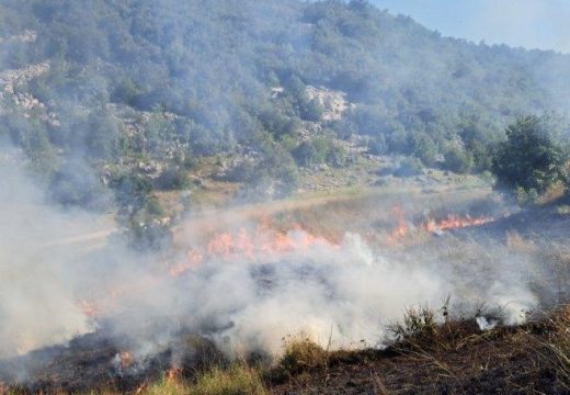 Pune ruke posla za vatrogasce: U gašenju požara kod Sokoca povrijeđena jedna osoba