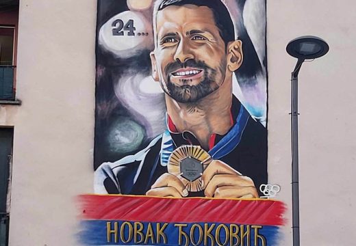 Još jedan Đokovićev mural u Republici Srpskoj: Bileća “ovekovječila” najboljeg tenisera svijeta