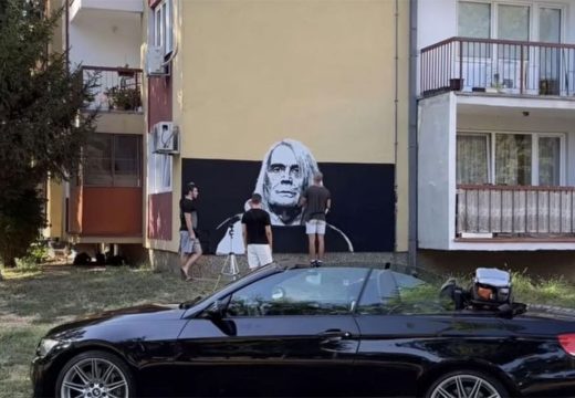 Čačak: Bora Đorđević na dan sahrane dobio mural (Foto)