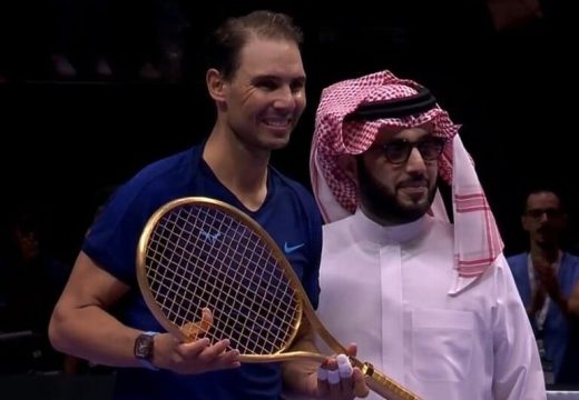 Tenis: Koliko košta reket od zlata kojeg su Saudijci poklonili Rafaelu Nadalu?