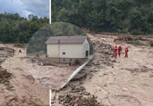 Konjic: Dramatično spasavanje čovjeka iz bujice (Video)