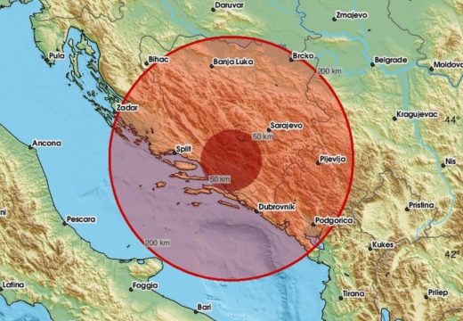 Mostar: Zemljotres u BiH, odjednom je streslo jako