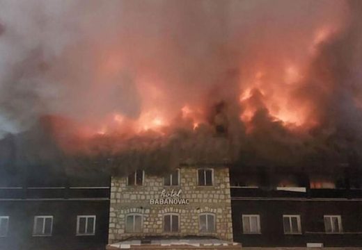 Veliki požar na Vlašiću: Tokom noći gorio poznati hotel (Foto)