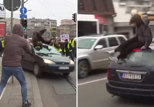 Beograd: Automobil udario i nosio na krovu studentkinju (UZNEMIRUJUĆI VIDEO)