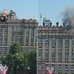 Isplivao snimak napada dronom na zgradu Vlade u Rusiji: Šrapneli pogodili zamjenika guvernera (Video)