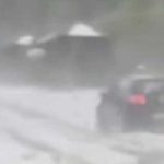 Haos na auto putu: Krupan grad u Srbiji lomi šoferke, ne vidi se prst pred okom