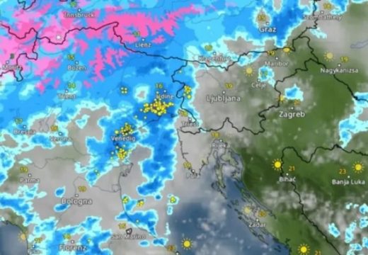 Novi ciklon ide ka Jadranu, region na udaru: Upaljeni alarmi zbog obilnih padavina